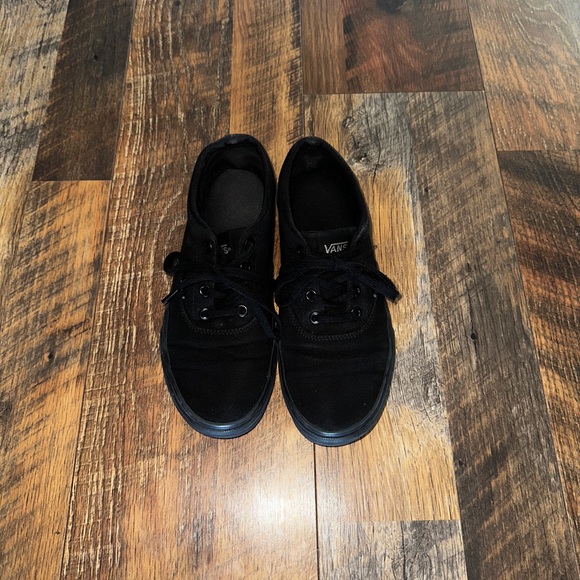 black vans off the wall women’s size 8 canvas shoes - Picture 3 of 7